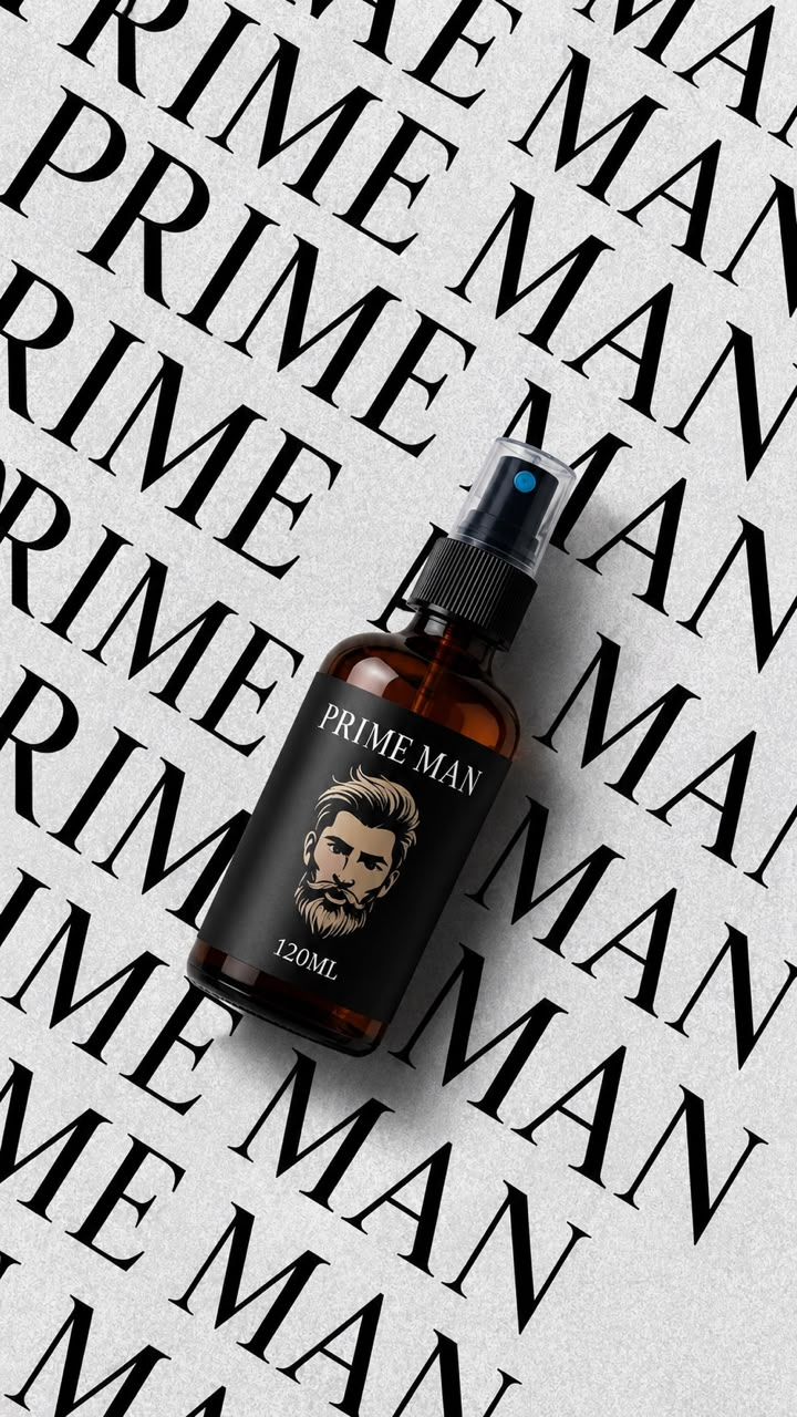 PRIME MAN — identidade tipográfica